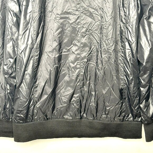 Element Mens Jacket Windbreaker Full Zip Mesh Lined Hooded Zip Pockets Black L - Picture 6 of 14